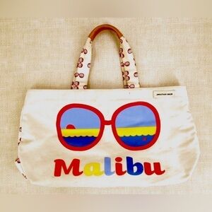 Jonathan Adler Malibu Cotton Canvas Large Tote Bag
